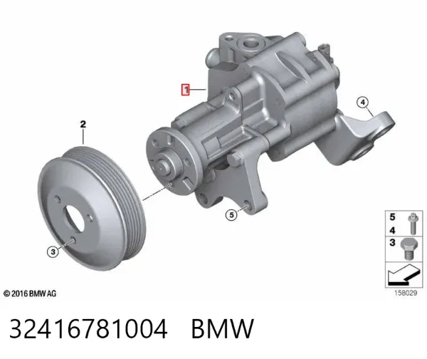Bomba de dirección 32416781004 BMW