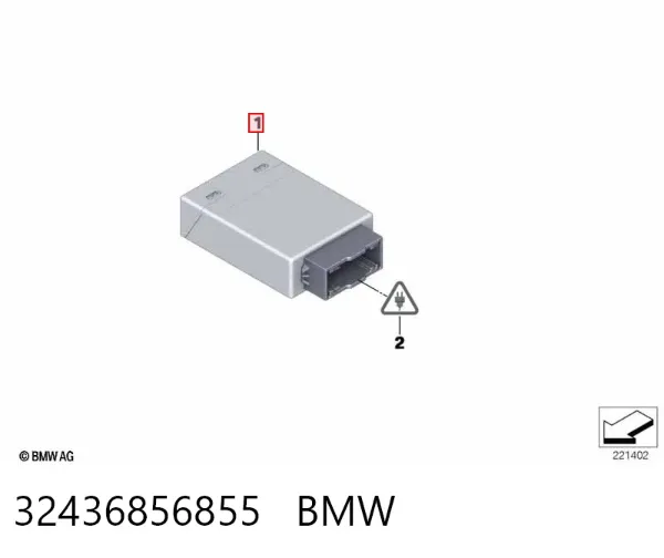 Módulo de control de la dirección 32436856855 BMW