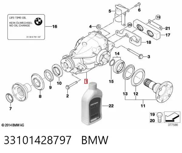 Grupo trasero 33101428797 BMW