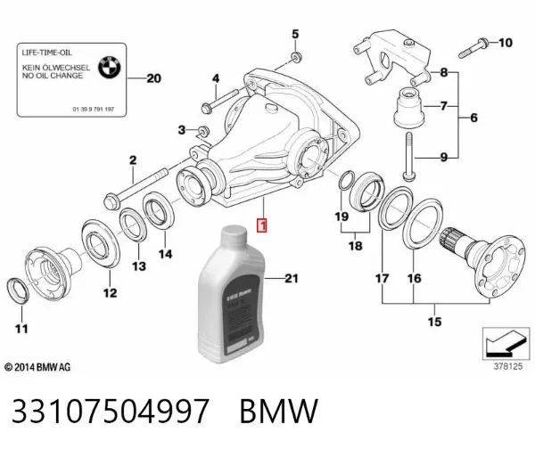 Grupo trasero 33107504997 BMW