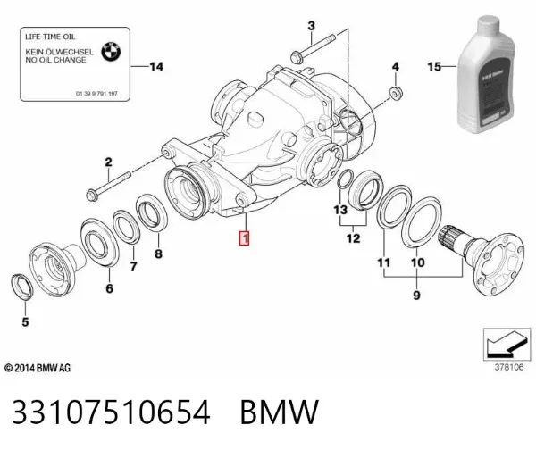 Grupo trasero 33107510654 BMW