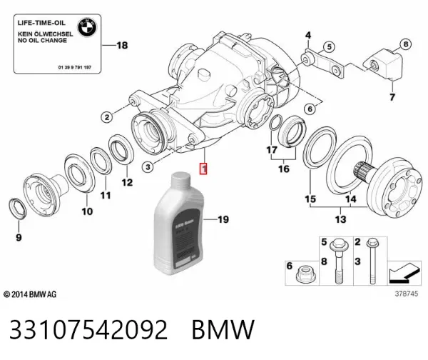 Grupo trasero 33107542092 BMW