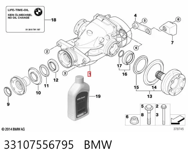 Grupo trasero 33107556795 BMW
