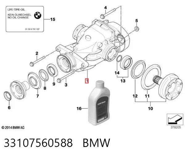 Grupo trasero 33107560588 BMW
