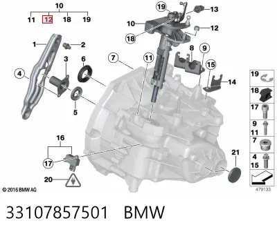 Válvula de purga de la pinza de freno delantera BMW 33107857501