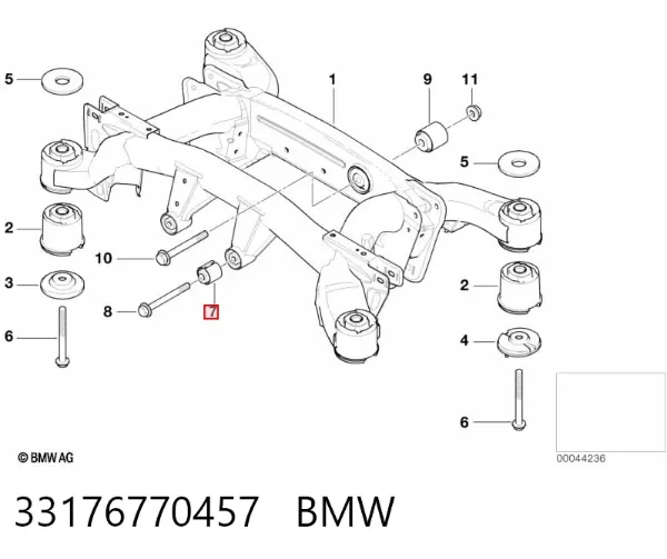 Silentblock trasero 33176770457 BMW