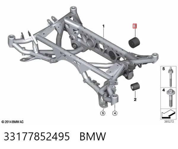 Silentblock trasero 33177852495 BMW