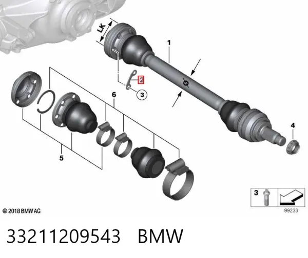  33211209543 BMW