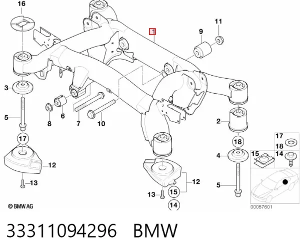 Puente trasero BMW 5 E39