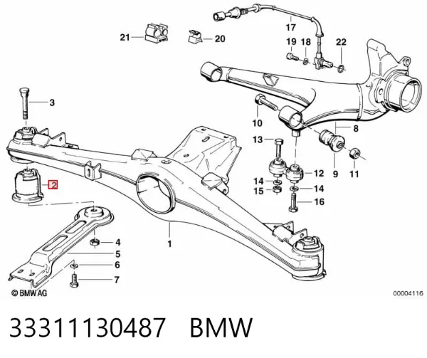 Silentblock trasero 33311130487 BMW