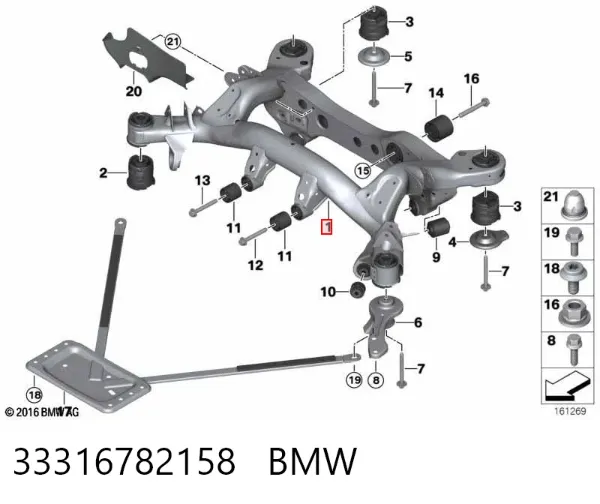 Puente trasero BMW X1 E84