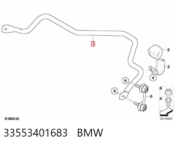 Estabilizador trasero BMW X3 E83