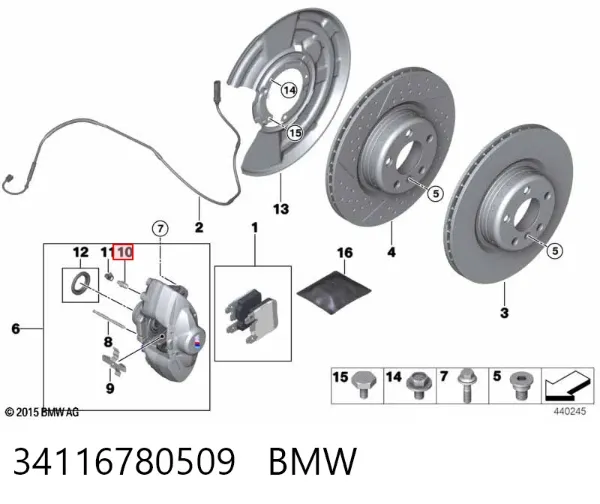  34116780509 BMW
