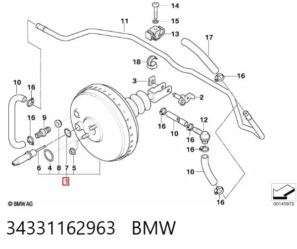 Servofreno 34331162963 BMW