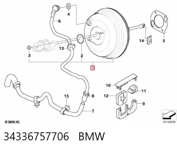 Servofreno 34336757706 BMW