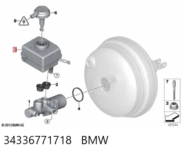 Depósito de líquido de frenos BMW X5 E70