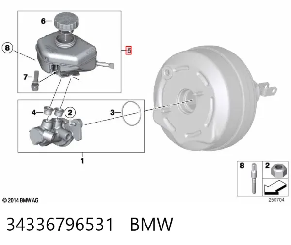 Depósito de líquido de frenos BMW 2 F23