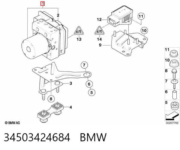 Módulo ABS 34503424684 BMW