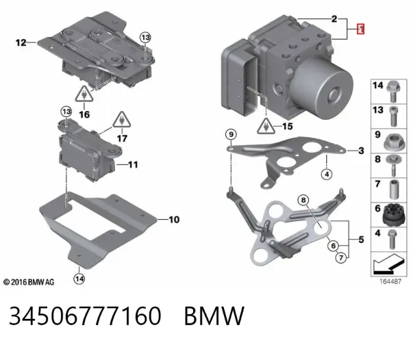 Módulo ABS 34506777160 BMW