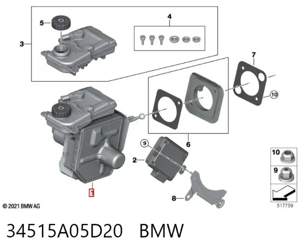 Servofreno 34515A05D20 BMW