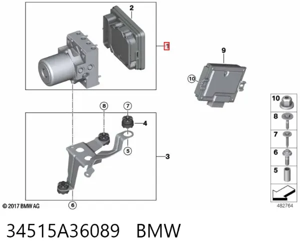 Módulo ABS 34515A36089 BMW