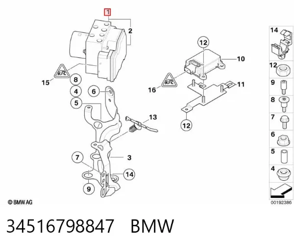 Módulo ABS 34516798847 BMW
