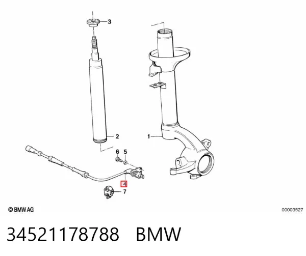 Sensor ABS 0265001113 Bosch