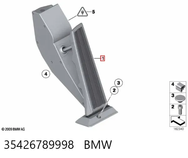 Pedal del acelerador 35426789998 BMW