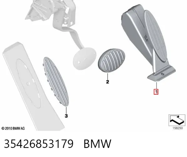 Pedal del acelerador 35426853179 BMW