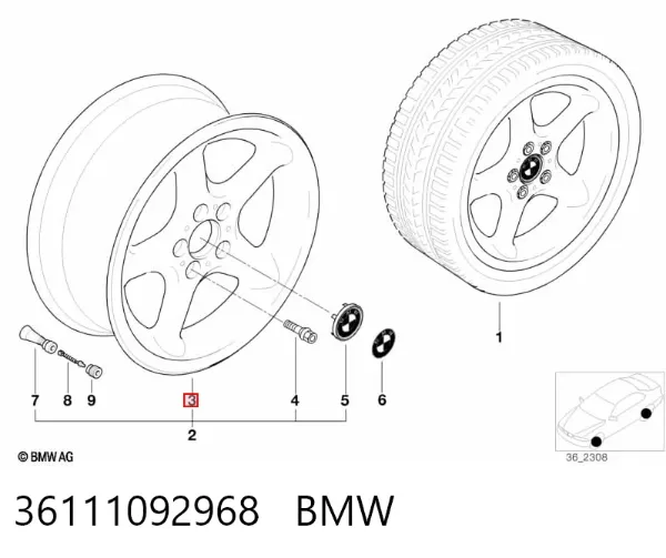 Llantas 36111092968 BMW
