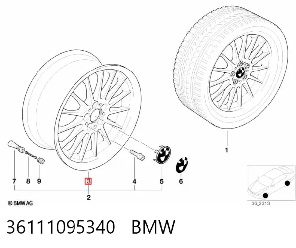 Llantas 36111095340 BMW