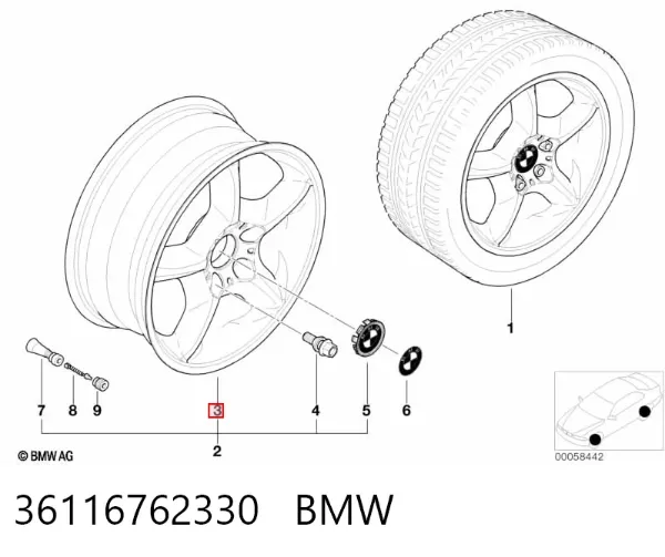 Llantas 36116762330 BMW