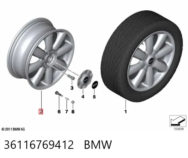  36116769412 BMW
