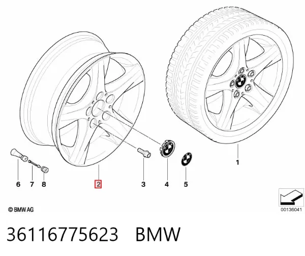 Llantas 36116775623 BMW