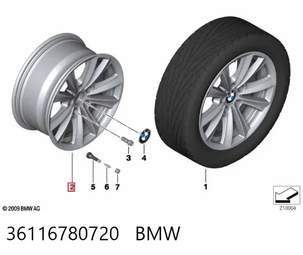 Llantas 36116780720 BMW