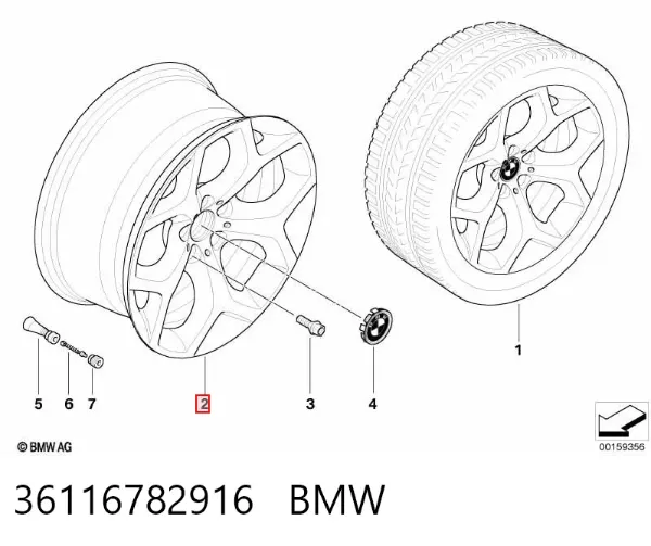 Llantas 36116782916 BMW
