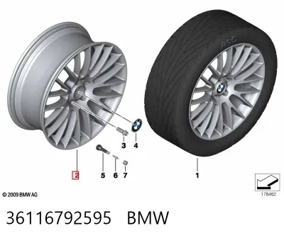 Llantas de aleación BMW 36116792595
