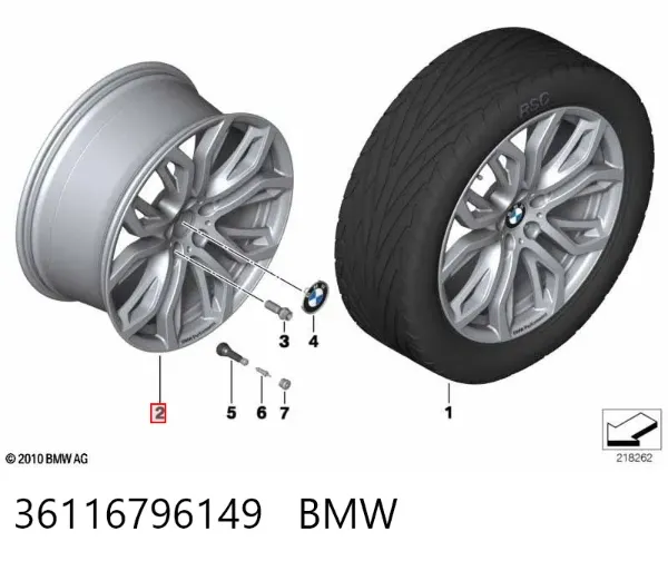Llantas 36116796149 BMW