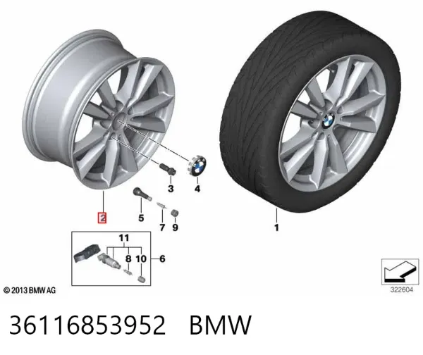 Llantas 36116853952 BMW