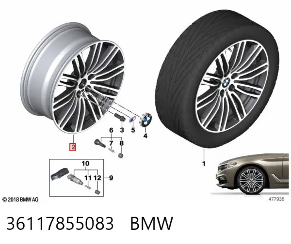Llantas 36117855083 BMW