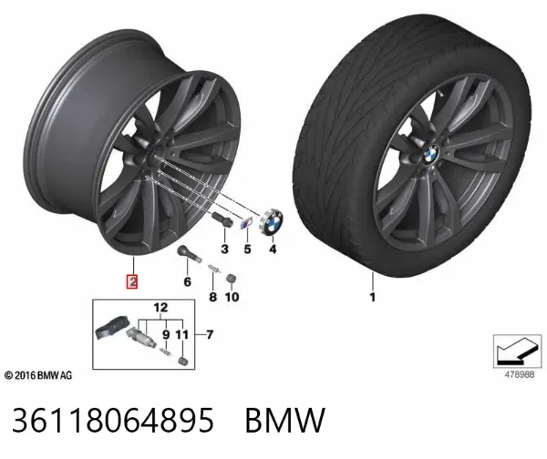 Llantas 36118064895 BMW