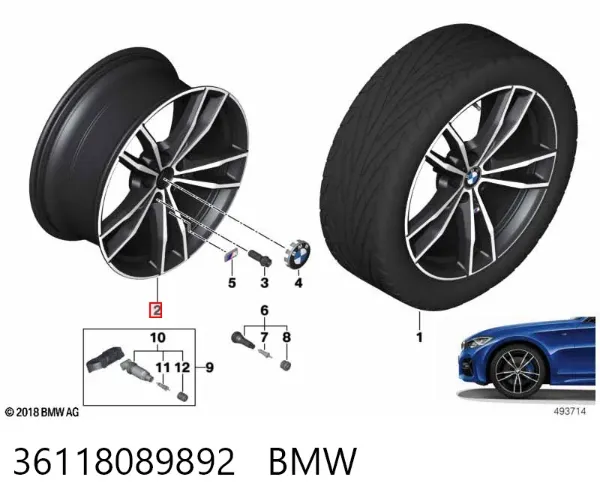 Llantas 36118089892 BMW