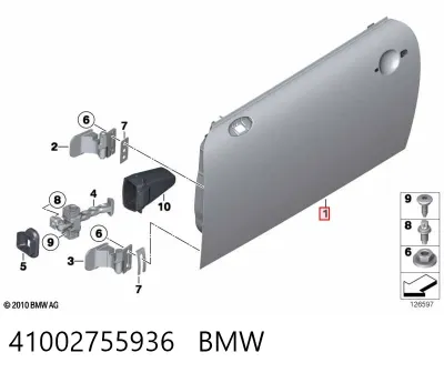 Puerta delantera derecha BMW 41002755936