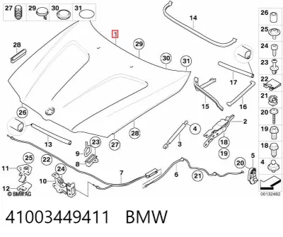 Capó BMW 41003449411