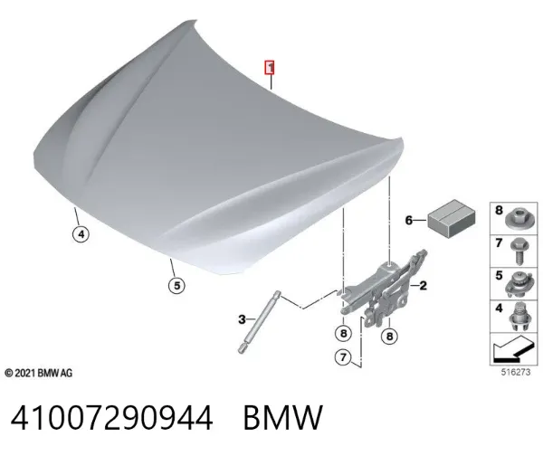 Capó 41007290944 BMW