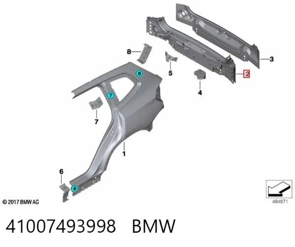  41007493998 BMW