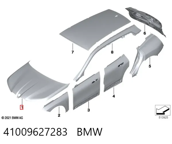 Capó 41009627283 BMW