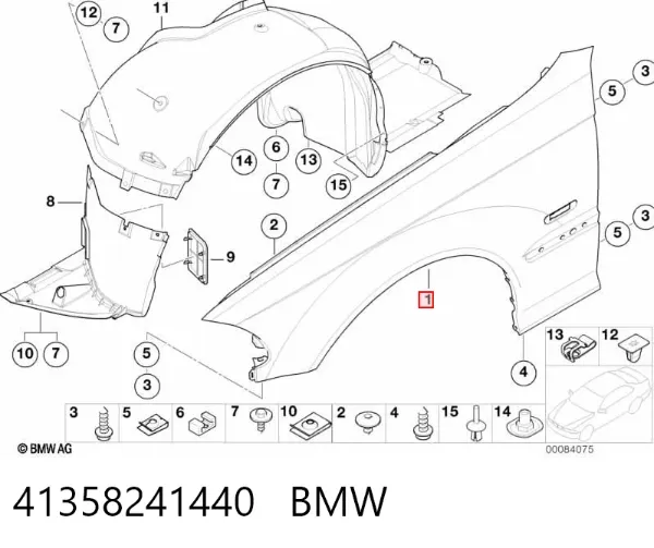 Aleta 41358241440 BMW