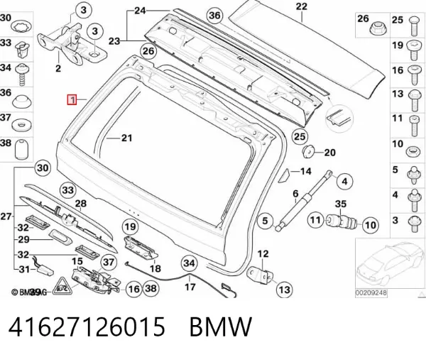 Puerta trasera BMW X5 E53