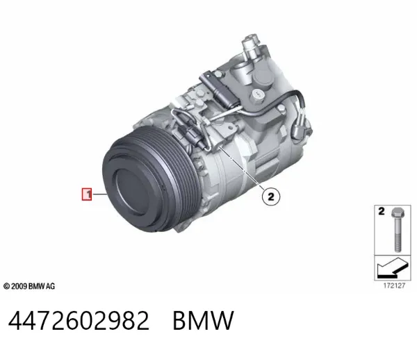 Compresor de aire acondicionado 4472602982 BMW